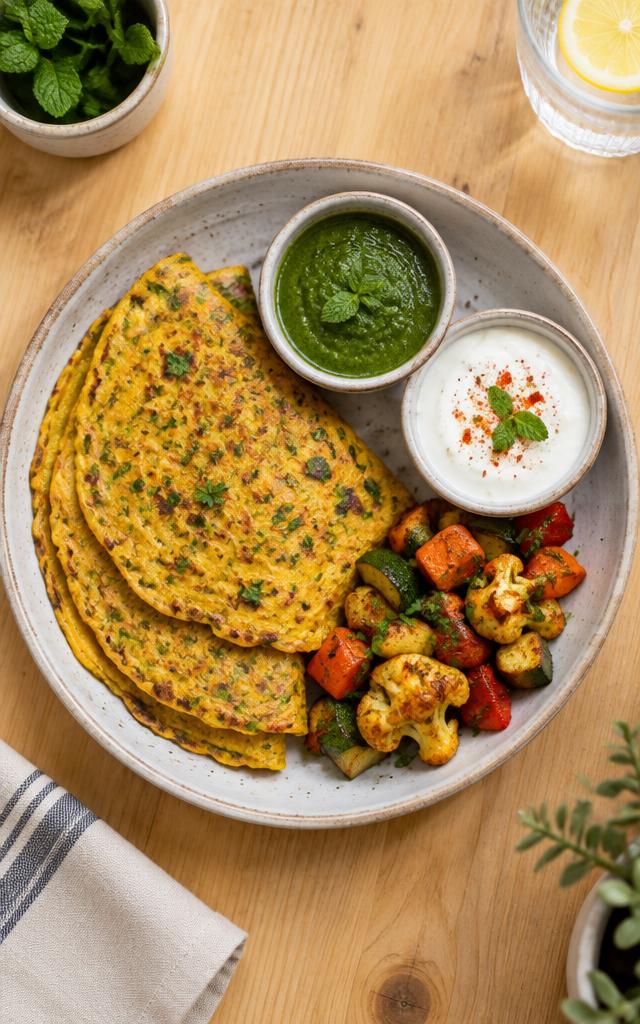 Besan Chilla Bowl