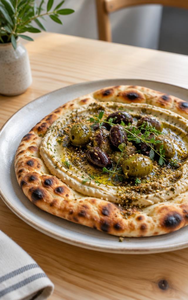 Hummus & Za'atar Flatbread